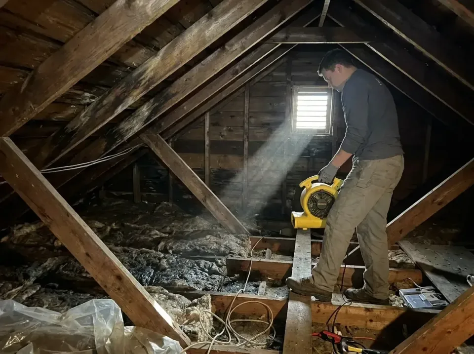 attic-water-damage-drying-proc-007 — frequently asked questions, Emergency Water Extraction & 24/7 Flood Response in Trenton…